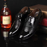 The Latest Oxford Shoes Men's Luxury Lacquer Wedding Shoes Pointed Toe Dress Shoes Classic Derby Shoes Leather Shoes Size 38-48
