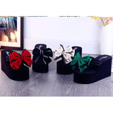 4 Colors Cute Platform Bow Sandals ON883