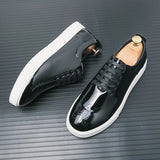 Luxury Brand Men Leather Casual Shoes