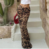 women's clothing summer new fashion sexy leopard chiffon fishtail skirt mopping skirt foreign trade