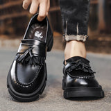 New Men's Casual Shoes Fashion tassel Slip On Loafers Dress Shoes Party Leather Wedding Formal Shoes for Men Driving Mocassins