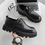 Man Japan Harajuku Korean Office Fashion White Business Wedding Leather Shoe Men Platform Streetwear Vintage Casual Cargo Shoes