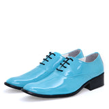 High Heel Leather Shoes Men Shoes Elevator Shoes Multicolour Male Oxfords Pointed Toe Formal Shoe for Man Luxury Wedding Party