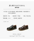 Mary Jane Shoes Summer Thin Section Japanese Double Buckle New Low-cut Flat Round Toe Small Leather Shoes Women