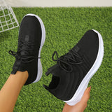 Lightweight Non Slip Loafers Shoes Women Slip On Breathable Knitted Flats Woman Plus Size Soft Sole Sneakers Female 43