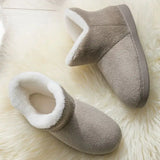 Winter Warm Shoes Woman Men Indoor Slippers Soft Plus Couples Home Floor Snow Boots Anti-slip Female House Footwear