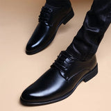 Men Wedding Leather Business Men's Dress Pointed Casual Youth British Style Inner Heightening Spring New Arrivals Shoes