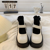 African Woman Shoe Chunky Sandals Summer High Heels Increasing Height Mary Jane Burgundy Block Retro Black Thick Beige Late