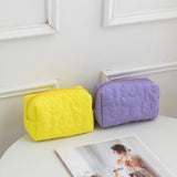 Candy Color Makeup Bag New Dacron Large Capacity Storage Bag Portable Soft Cosmetic Handbag Women's