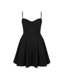 Spaghetti Strap Women Camisole Dress Slim Backless Princess Fluffy Skirt Double Layered Sexy Dress Summer Sweet Vestidos