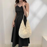 Straw Woven Hollow Out Shoulder Bags Large Capacity Casual Versatile Unique Design Handbags for Women Fashion New Tote