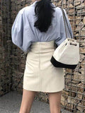 women korea styles high waist Autumn and summer fashion girl's halfbody skirt female mini length