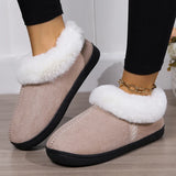 Slippers Woman Warm Winter Floor Women Shoes Fur Plush Women's Home Slippers Colorful Indoor Cotton Shoes Footwear Female