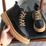 New Men Genuine Leather Shoes Korean Trend Comfortable Loafer Men Shoes British Fashion Men High Top Sneakers New Moccasins Men