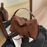 Zipper Solid Color High Capacity PU Shoulder Bags Hot Sale Bags for Women Simple Fashion Tote Bolsas Femininas