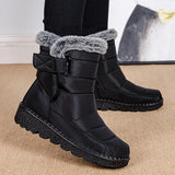 Snow Boots Woman Fashion Women Shoes Platform Shoes Woman Solid Mid Women's High Boots New Botas Mujer Winter Ladies Boots