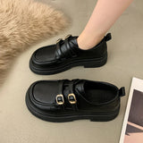 Womens Loafers Shoes Casual Female Sneakers Clogs Platform Flats British Style Oxfords Round Toe Slip-on Creepers Dress New Prep