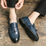 Men's Dress Platform Shoes Gentleman Loafers Men Fashion Tassel Wedding Shoes Black Formal Business Luxury Slip-on Leather Shoes