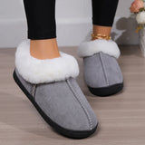 Slippers Woman Warm Winter Floor Women Shoes Fur Plush Women's Home Slippers Colorful Indoor Cotton Shoes Footwear Female