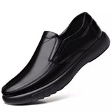 Men's Genuine Leather+Microfiber Leathe shoes 38-47 Soft Anti-slip Rubber Loafers Man Casual Leather Shoes