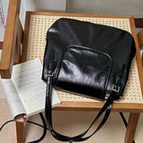 Vintage Office Lady Simple Women's Handbags All Match Casual Underarm Bag Streetwear Fashion Trendy Shoulder Bags Y2k Aesthetic