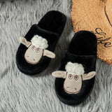 Slippers For Women Indoor And Outdoor Cartoon Embroidered Bedroom Slippers Cotton Slippers Home Slippers Casual Shoes For Women