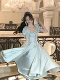 French Elegant White Wedding Party Dress Women Vintage Burgundy Romantic Prom Vestidos Summer Korean A-line Graduation Dresses