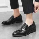 Men's Leather Loafers Comfy Driving Shoes Men Formal Shoes Slip-On Spring Autumn Dress Shoes Social Fashion Shoes Free Shipping