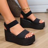 Summer Women's Platform Wedge Sandals New in Elegant Comfortable Fashion Orthopedic Flat Big Size 42 43