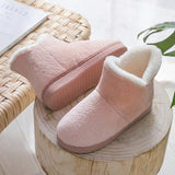 Winter Warm Shoes Woman Men Indoor Slippers Soft Plus Couples Home Floor Snow Boots Anti-slip Female House Footwear