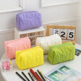 Candy Color Makeup Bag New Dacron Large Capacity Storage Bag Portable Soft Cosmetic Handbag Women's