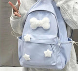 Women Ins Japanese Kawaii Star Backpack Korean All Match Casual Sweet Schoolbags Fashion Students Preppy Backpacks Y2k Aesthetic