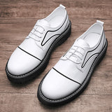 Fashion Patent Leather Casual Leather Shoes Casual Bright Mens Shoes Luxury Thick bottom Party Oxford Shoes Shiny Designer Shoes