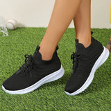 Lightweight Non Slip Loafers Shoes Women Slip On Breathable Knitted Flats Woman Plus Size Soft Sole Sneakers Female 43