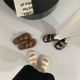 Slides Job Thick Black Woman Slippers Platform Summer Rubber Sandals Outside Shoes for Women H Sandal Casual Clappers 39 B