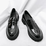 Loafers Thick Bottom Fashion Black Casual Shoes for Men Oxford Shoes Luxury Brand Formal Business Shoes Slip-on Driving Shoes