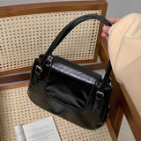 Vintage Office Lady Simple Women's Handbags All Match Casual Underarm Bag Streetwear Fashion Trendy Shoulder Bags Y2k Aesthetic