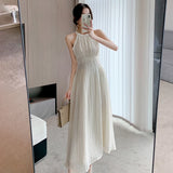 Sexy Strapless Sleeveless Casual Midi Dresses for Women Summer Elegant Holiday Beach Party Sweet Sundress Female Clothing