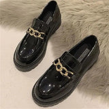 Womens Loafers Shoes Casual Female Sneakers Clogs Platform Flats British Style Oxfords Round Toe Slip-on Creepers Dress New Prep