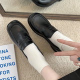 loafers Women jk Uniform Shoes Uwabaki Japanese JK Round Toe Women Girls School Students mary janes Lolita Brown Cosplay Shoes