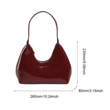 Women's Bag Patent Leather Tote Bag Versatile Fashion Shoulder Bag Satchel Hobo Bag Girl Brand Designer Zipper Small Handbags