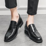 Men's Leather Loafers Comfy Driving Shoes Men Formal Shoes Slip-On Spring Autumn Dress Shoes Social Fashion Shoes Free Shipping