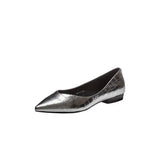 Ladies Footwear Silver Sexy Slip-on Elegant Party Women's Flat Shoes Sale A Young With Novelties Genuine Mark Discount Chic