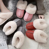 Women Slippers Winter Warm Casual Ladies Slippers Faux Fur Women's Slippers Home Trend Living Room Shoes Footwear Female