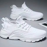 [New Fashion Breathable Sports Shoes] Men's sports smart shoes new fashion breathable pop comfortable anti-slip wear-resistant shoes fly weaving shoes