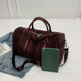 New Autumn and Winter Retro Tweed Bag, Popular New Women's Bag, Crossbody Bag, Handbag, Boston Bag