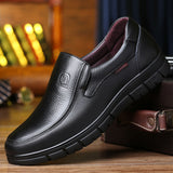 Men's Genuine Leather Shoes 38-46 Head Leather Soft Anti-slip Rubber Loafers Shoes Man Casual Real Leather Shoes