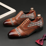 Vintage Classic Men Leather Shoes Low Heel Casual Shoes Dress Shoes Spring Ankle Boots Man Custom Oxford Shoes For Party Wedding