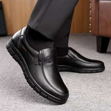 Men's Genuine Leather Shoes 38-46 Head Leather Soft Anti-slip Rubber Loafers Shoes Man Casual Real Leather Shoes