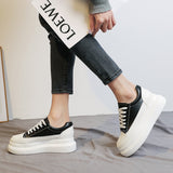 Inner Heightening Student White Shoes Women's New Fashion Thick Bottom Lolita Style Canvas Shoe Casual Sports Running Sneakers